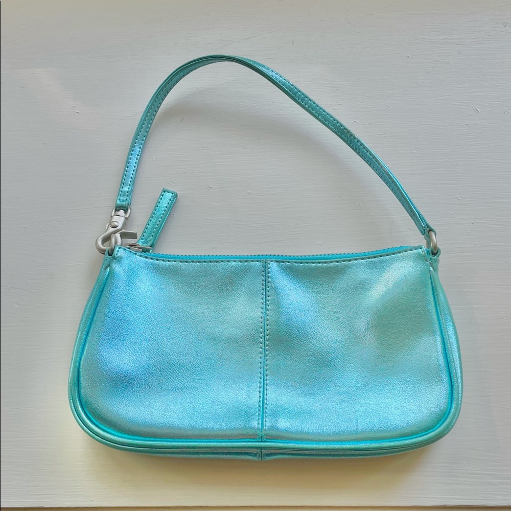 Metallic Blue Clutch Handbag by GAP 🤩